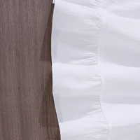 Nouvelle robe blanche à volants pour filles au printemps et en été 5