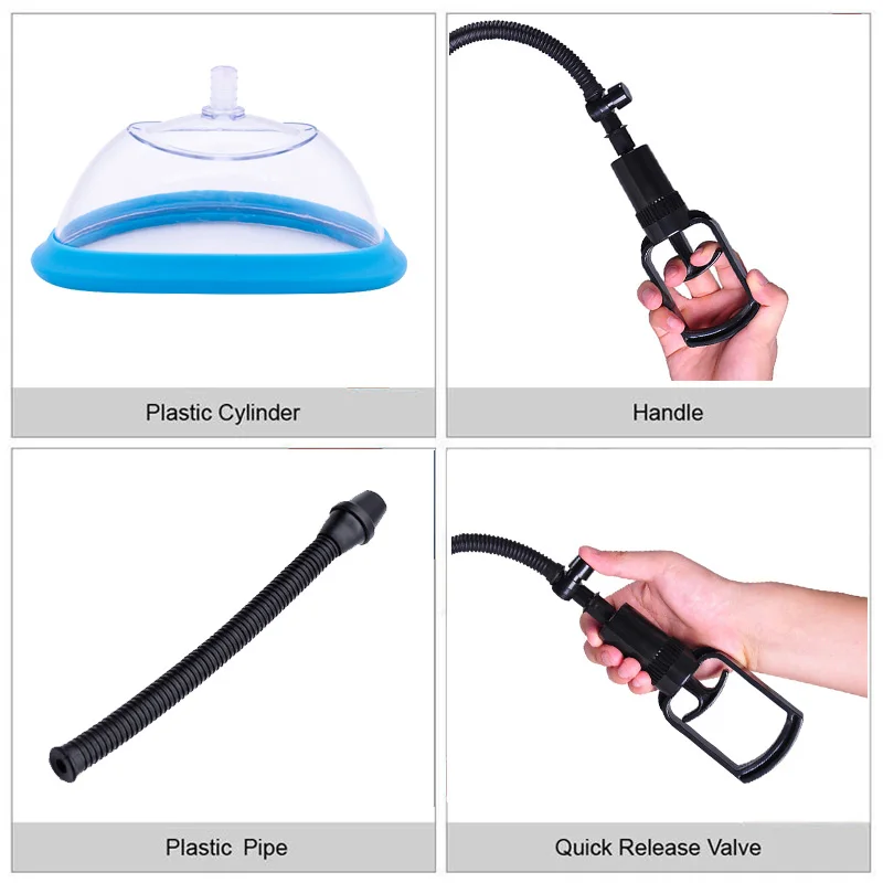 Clitoris Stimulator Vagina Sucker Nipple Vacuum Cup Pussy Pump Manual Breast Enlarger Sucking Massager Sex Toys for Women Couple