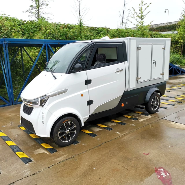 EEC Certified Electric Cargo Vehicle Adult Electric Pickup Truck 4000w Fully Enclosed Electric Food Delivery Box