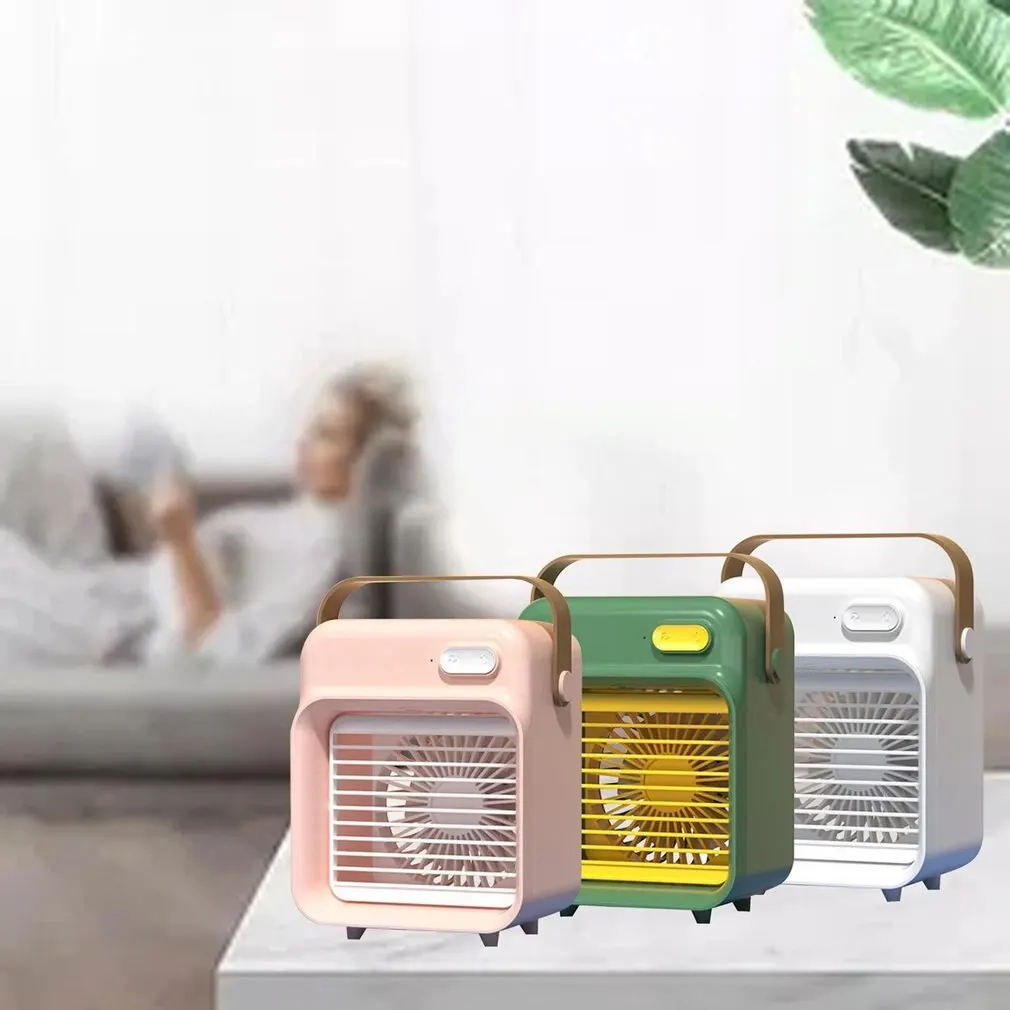 Portable Air Conditioner Mini Air Cooler Conditioning For Office 3 Gear Speed Cooling Fan Humidifier Personal Space Use