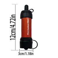 เครื่องกรองน้ําแบบพกพากลางแจ้งฉุกเฉินสําหรับการเดินป่าตั้งแคมป์และการอยู่รอดบริสุทธิ์แหล่งน้ําขณะเดินทางฉุกเฉินและภัยพิบัติ 4