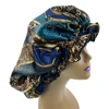 Large Women Satin Bonnet Hat Double Layer Reversible Sleep Cap Silky Soft Night Sleep Cover Cap Lady Hair Styling Accessories 5
