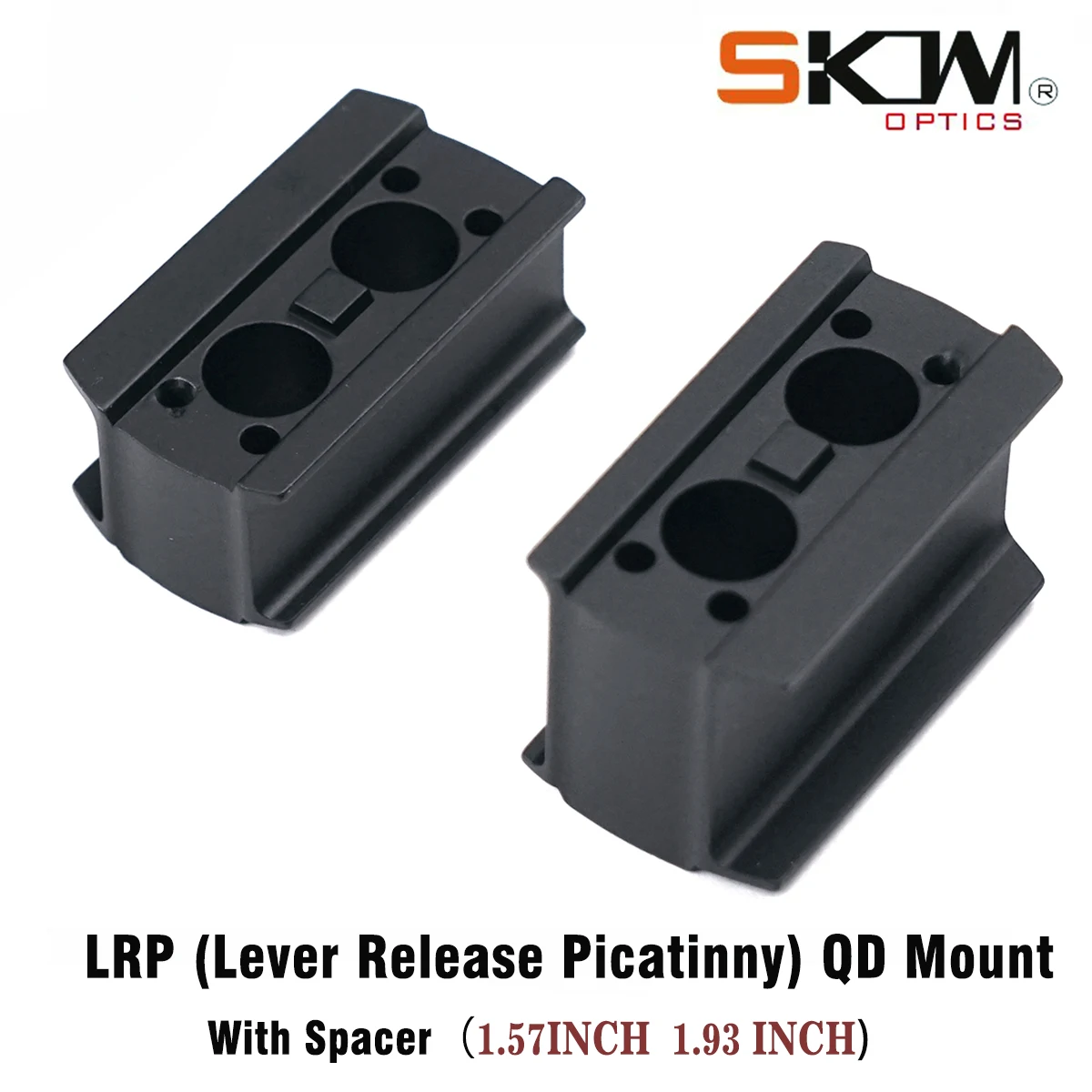 SKWoptics-Tactical LRP QD Red Dot Mount with Spacer Sight for 21MM Picatinny Rail 1.54" 1.93" Height for T2 M5 R5