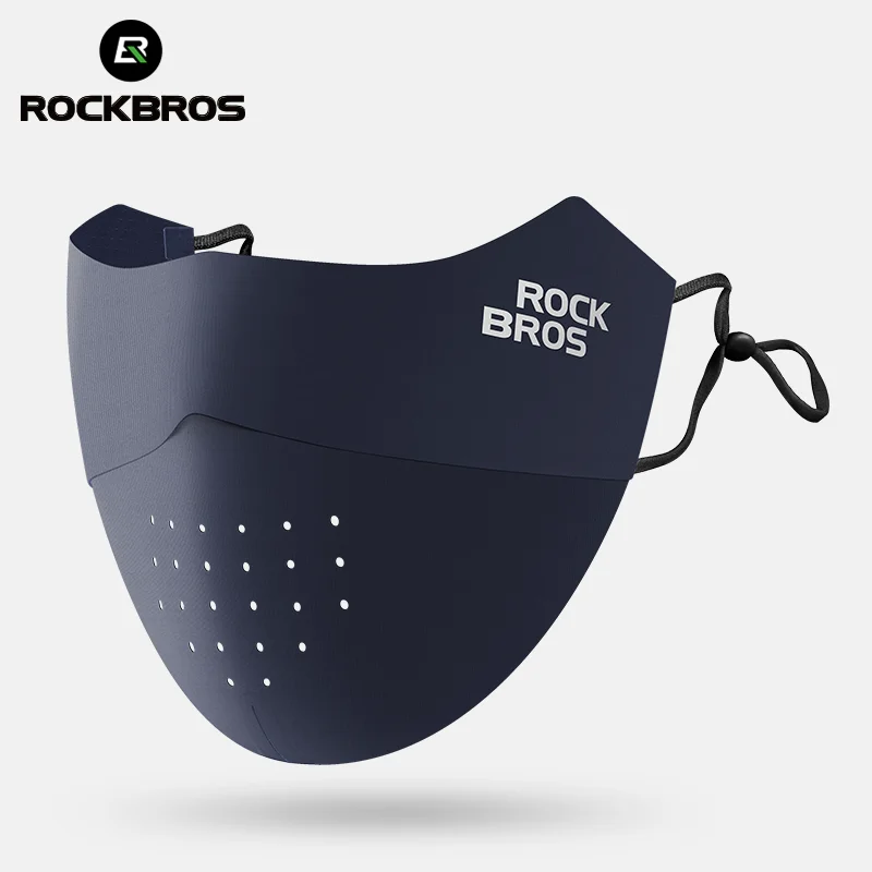UV Protection Neck Gaiter Full Face Mask ROCKBROS Cycling Ice Silk Face Mask Anti-UV Sun Protection Breathable Dustproof Men Women Bandana Running Fishing Sports Mask