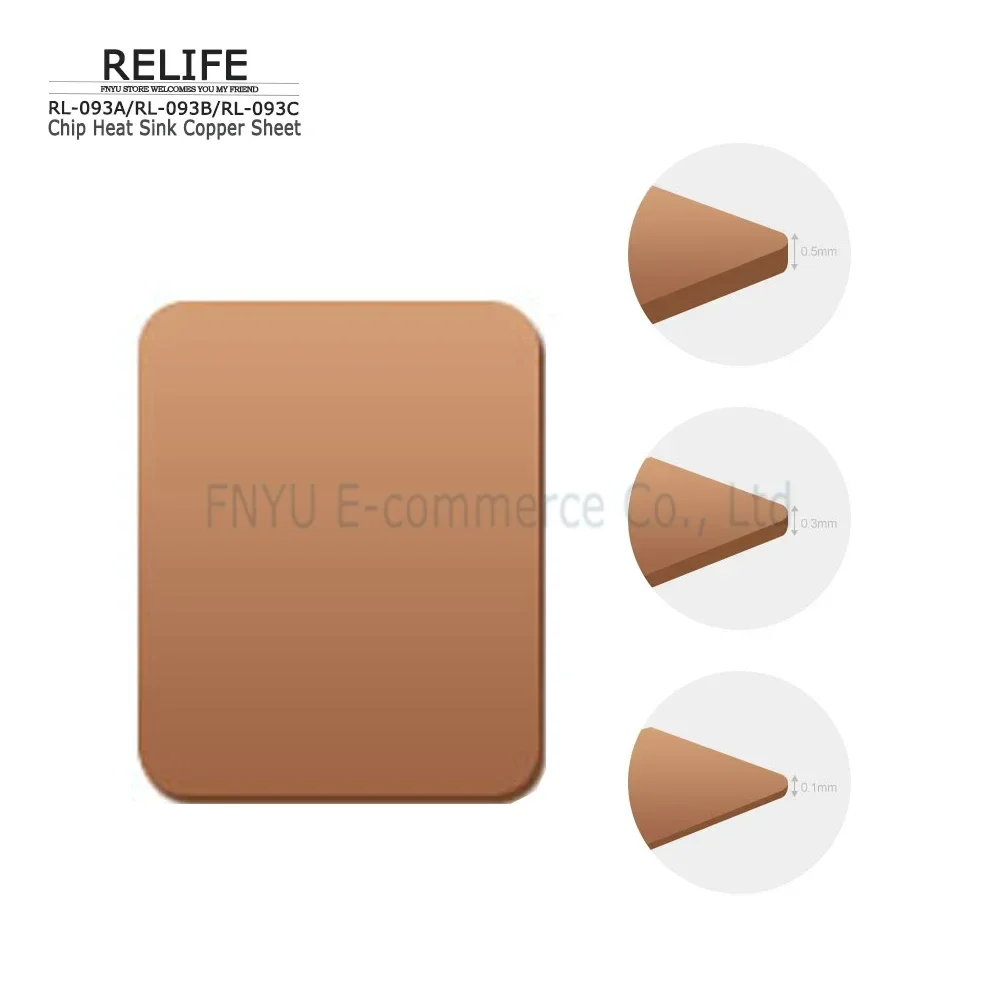 Flat IC Chipset Thermal Copper Heatsink For CPU GPU RAM 5 Set Total 15pcs - Bed Bath & Beyond - View #7