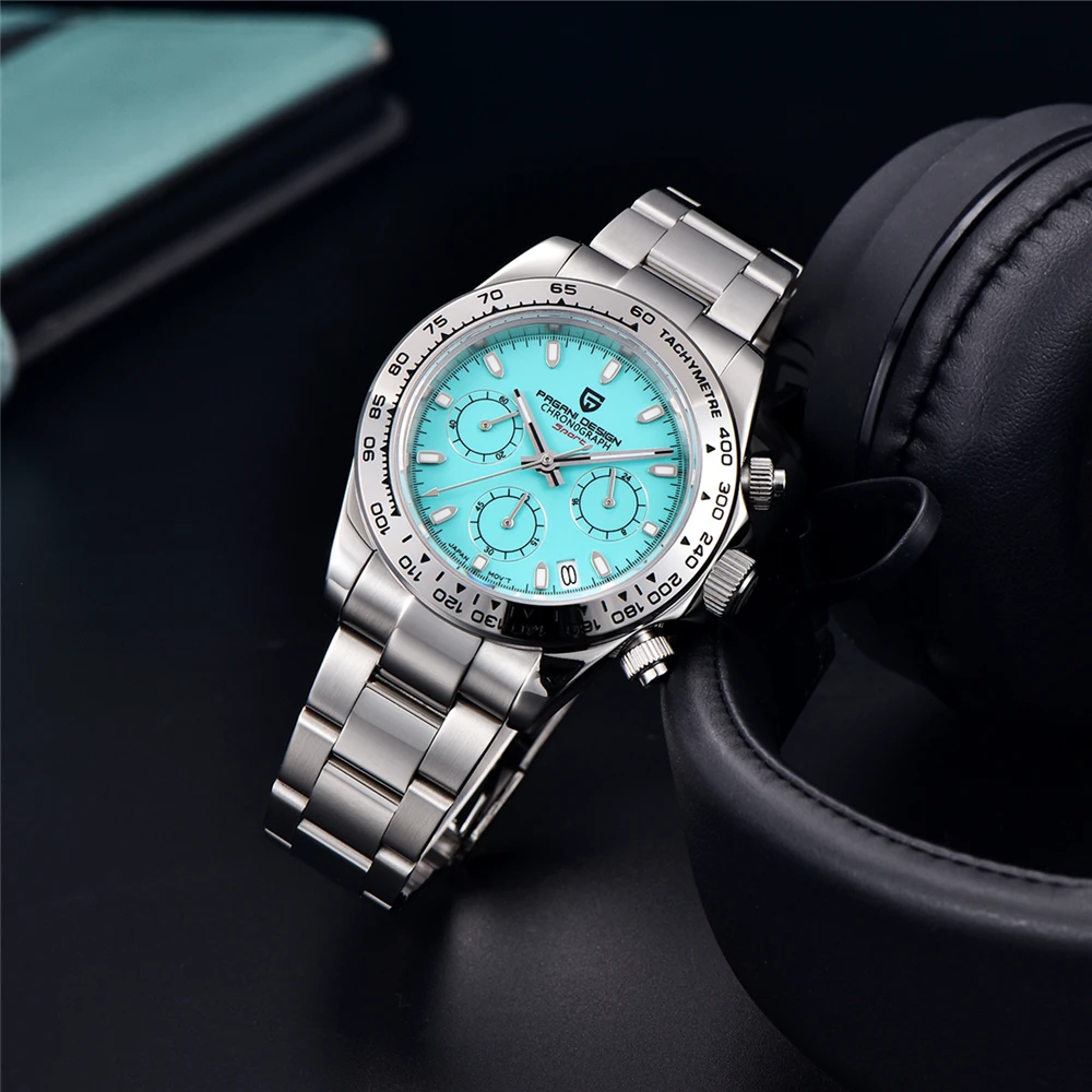 PAGANI Design 2022 New Men's Sports Quartz Watches Top Brand Sapphire Stainless Steel Waterproof Chronograph Relogio Masculino