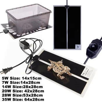 5-35W Plant Warm Heating Pad Waterproof Reptile Heater Mat With Temperature Control Adjustable Controller Indoor Garden Seedling 1