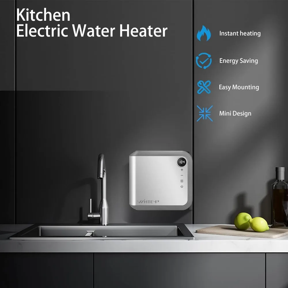 Tankless Water Heater Electric 3.5KW 120V, Designed to Provide Hot Water on Demand Without the Need for a Storage Tank, Use a