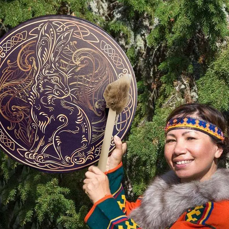 Shaman Drum Spiritual Instrument With Drum Stick Sound Healer Shaman For Spiritual Music Reflection Meditation