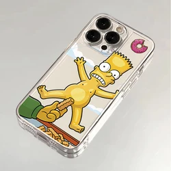 Playful Simpsons Family Clear Phone Case Cover - iPhone 12 Pro (TKT - 2Y701092T1)