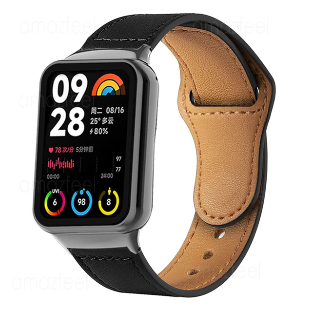 For Mi Band 8 Strap Leather Watch Band for Xiaomi Band 8 Smart watch  Bracelet Correa for xiaomi mi band 8 correa mi band 8 Belt - AliExpress