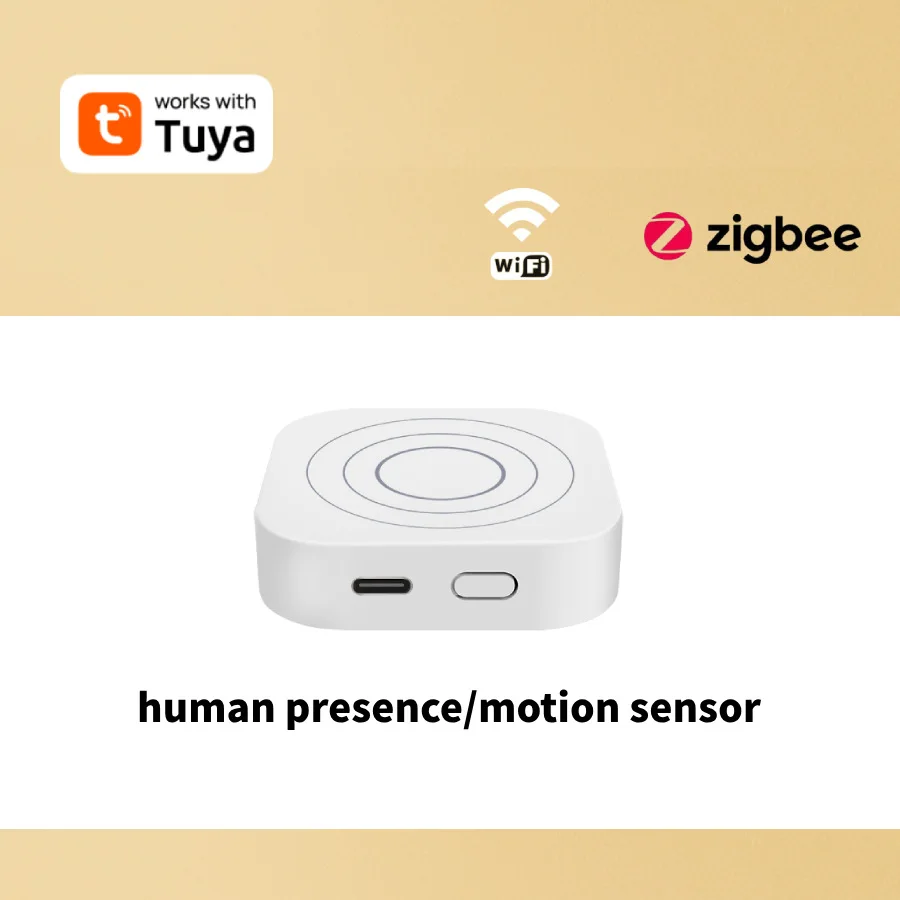 Tuya Zigequation-Détecteur de mouvement 24G MmWave Radar, Capteur de présence humaine, Smart Home Activ, Protection nous-mêmes avec Alexa Google