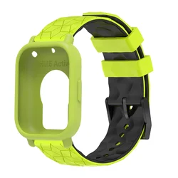 Enhanced Silicone Replacement Bracelet with Protective Shell Covers - Redmi Watch5 Lite (LimeBLime)