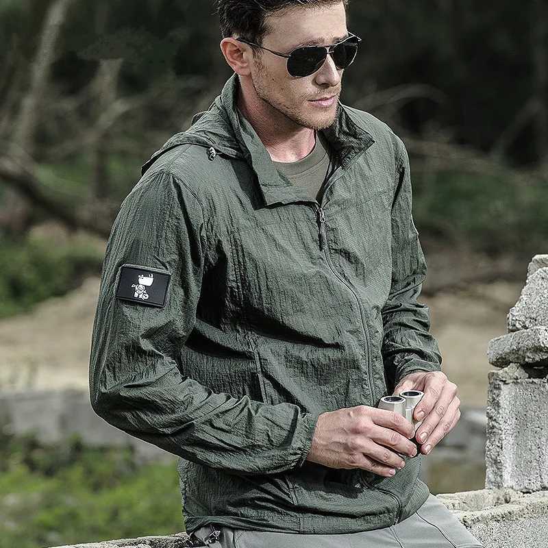 Summer Coat Men Waterproof Quick Dry 