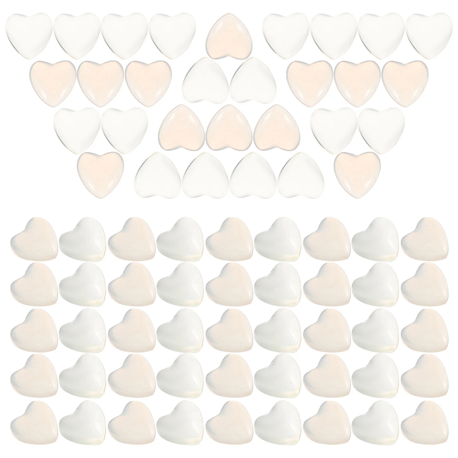 

100 Pcs Nail Art Heart Rhinestones Manicure Decoration Christmas Charms for Nails Gems Supplies Decors