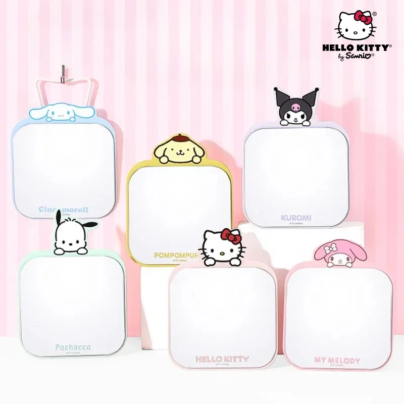 

Anime Sanrio Kuromi Hello Kitty Cosmetic Mirror Makeup Desktop One-way Mirrors Kawaii Metal Table Mirror for Dormitory Home Gift