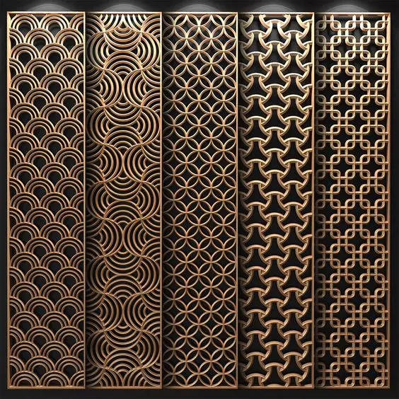 Garden Fencing Trellis Gates  Courtyard Aluminium Laser Cut Gates Perforated Garden Gates Decorative Aluminum Fence 5