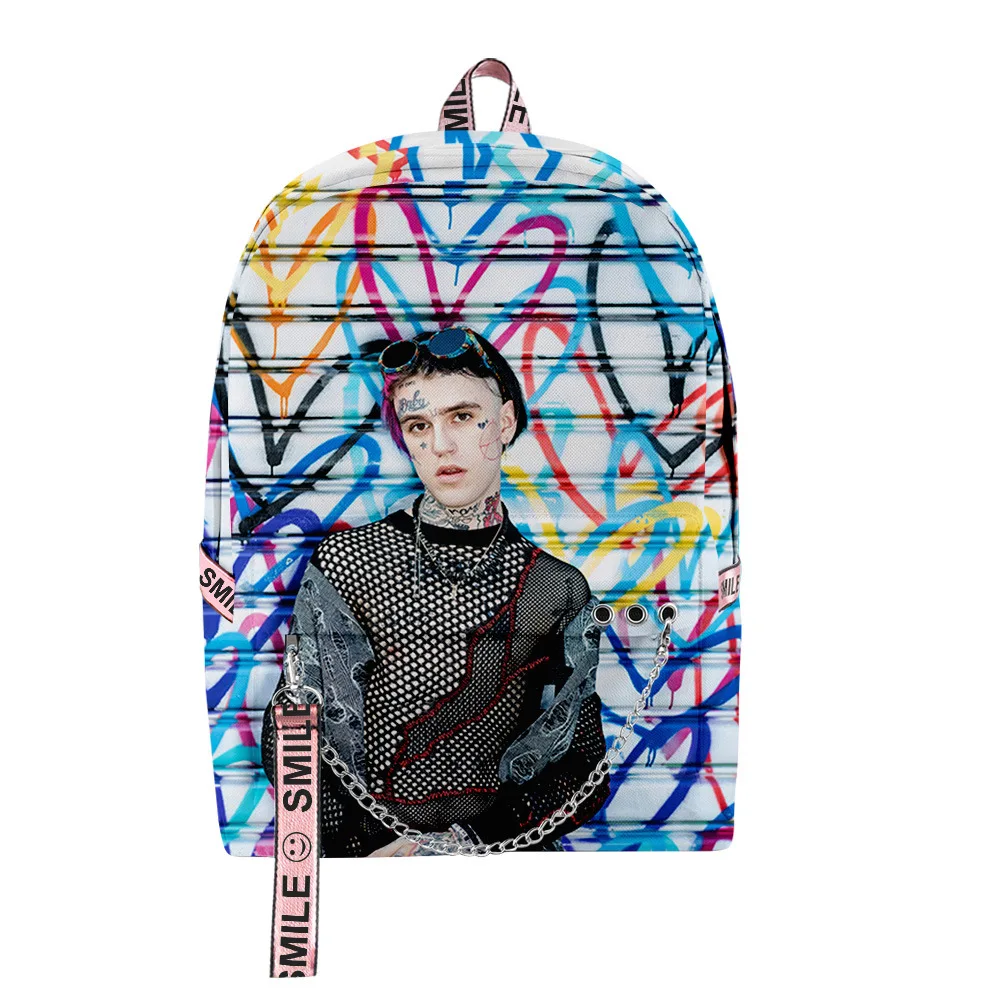 Classic Popular Love Lil Peep Student School Bags Unisex 3D Print Oxford Waterproof Notebook multifunction Travel Backpacks
