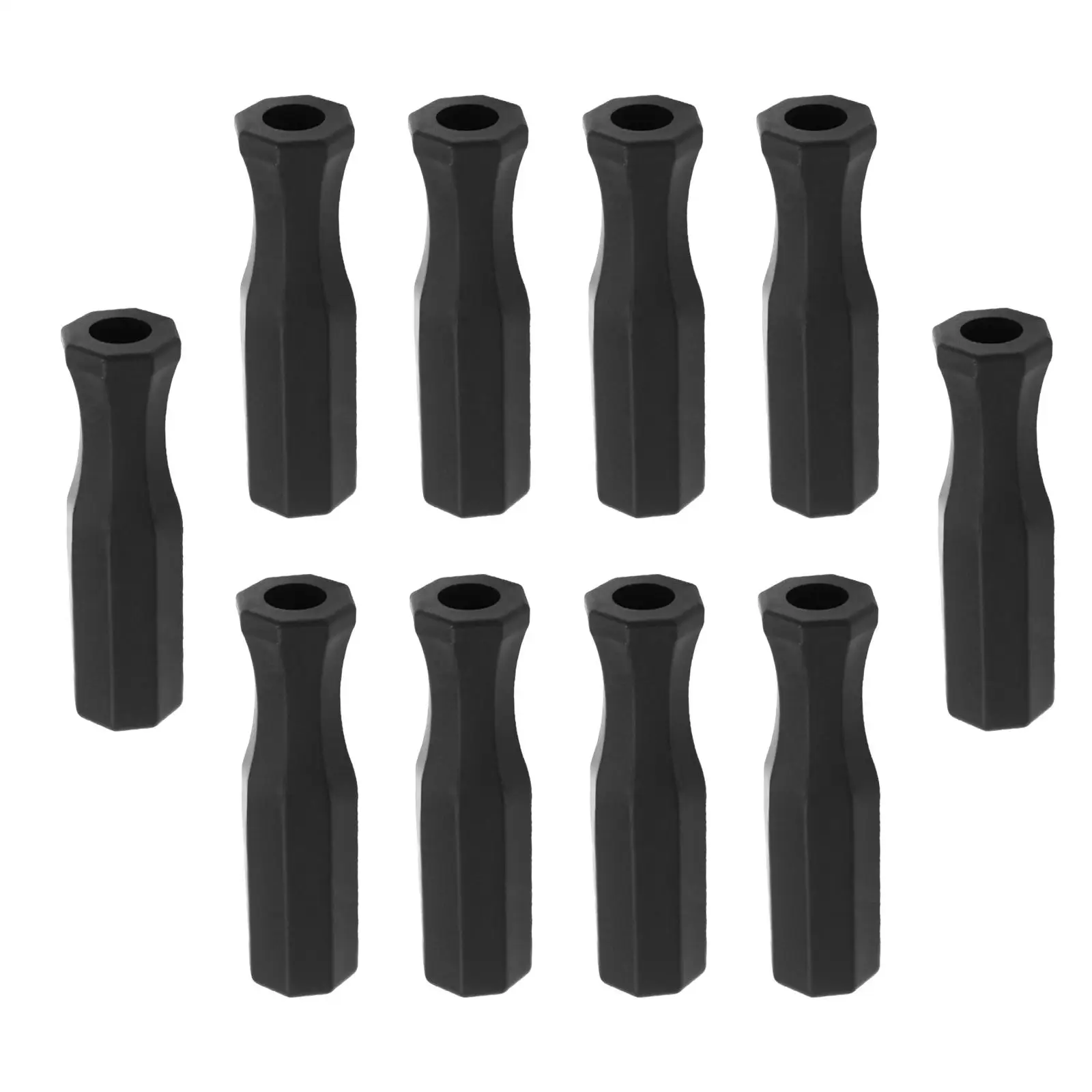 10x Foosball Handle Grips for Standard Foosball Tables Octagonal
