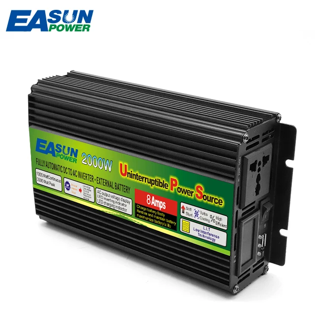 Easun Power Ups 12V 24V Auto Car Inverter 800W 1000W Modificato Inverter Di Energia Solare A Onda Sinusoidale