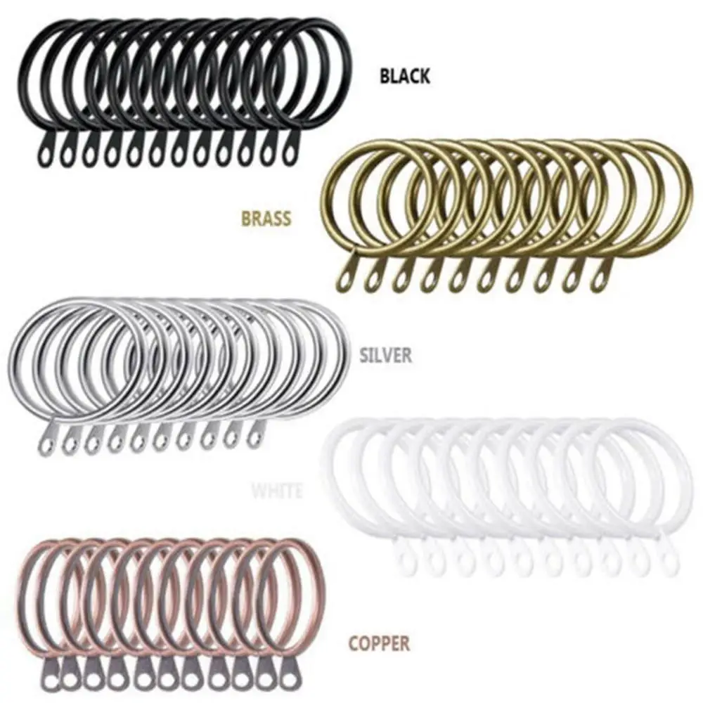 Description Picture 4 of itemMetal Curtain Rings, Hanging Hooks for Curtains, Rods, Pole Voile, Heavy Duty Rings, 6Pcs, 96Pcs