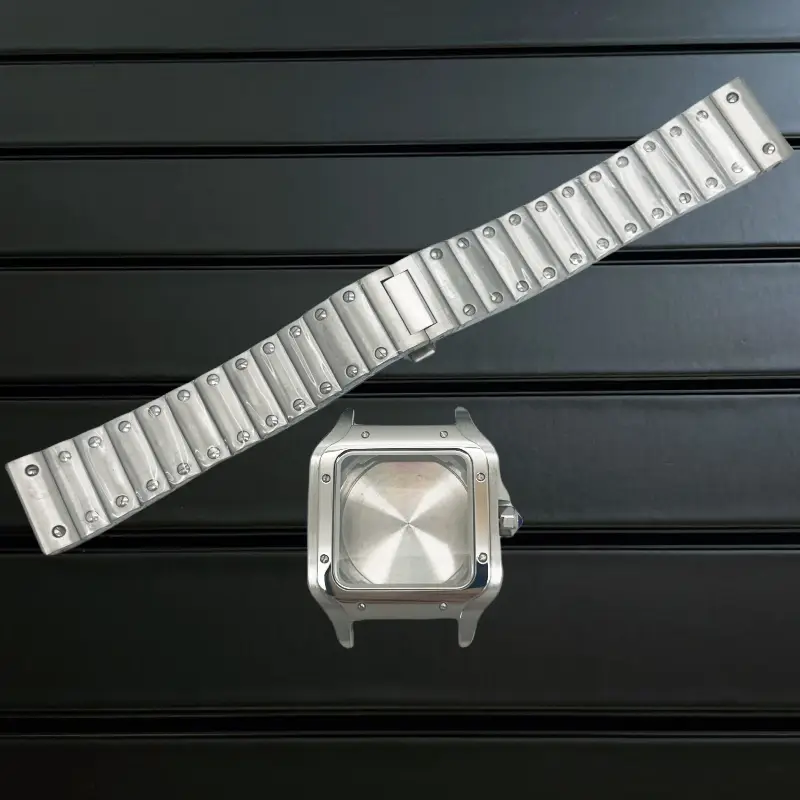 38mm Square Watch Case 316L Steel Strap Watch Repair Modification No Logo 27mm Dial for Sandoz NH36 NH35 NH70 Automatic Movement - Image 30