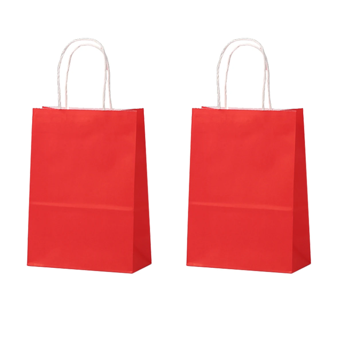 

12PCS Red Color Paper Gift Bags Candy Cookie Packing Bags Birthday School College Decoration Favor Box Birthday Party Supplies