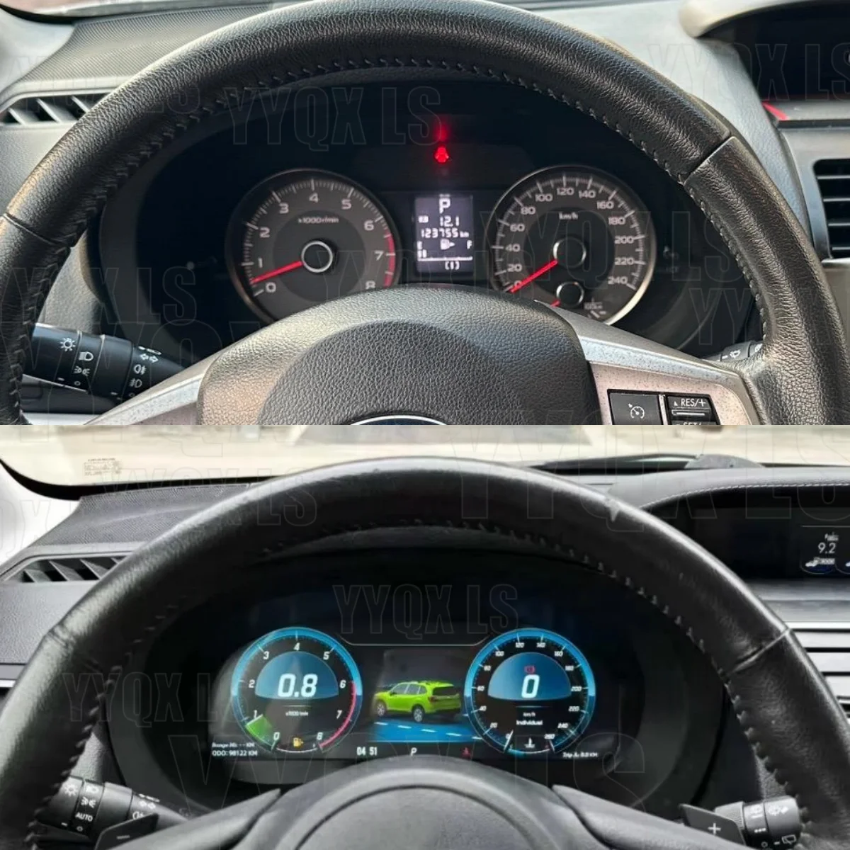 Panel de Instrumentos Digital LCD de 12.3" para Subaru Forester 2013-2018, Cabina Virtual, Odómetro, Velocímetro, Tablero, CarPlay 2