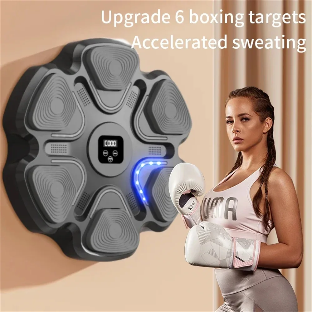 Music Boxing Trainer New Smart Boxing Machine Adult/Children Sports Fitness Home Exercise Response Training Wall Target