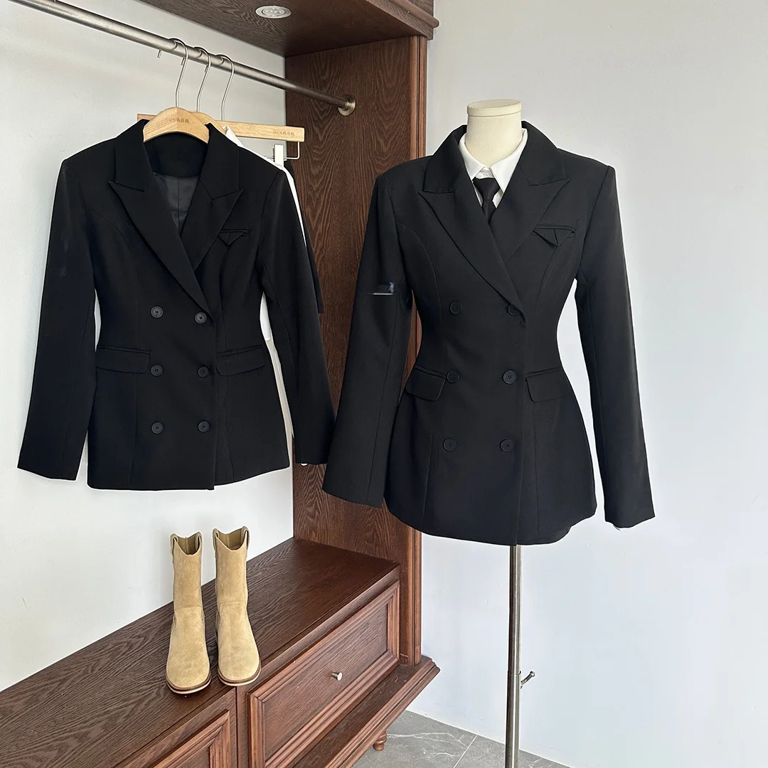 Women's Suit Set Zhang ng Waist-Cinching Slim Fit Trousers And Skirt Ensemble Autumn Collection Commute Sle Long Sve