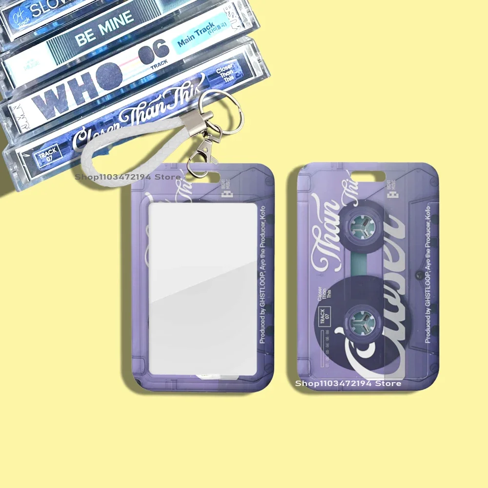 Kpop Photocard Holder Sleeves ID Card Keychain Cassette Album MUSE Jimin Park FACES Accessoires Merch Photo Lanyards