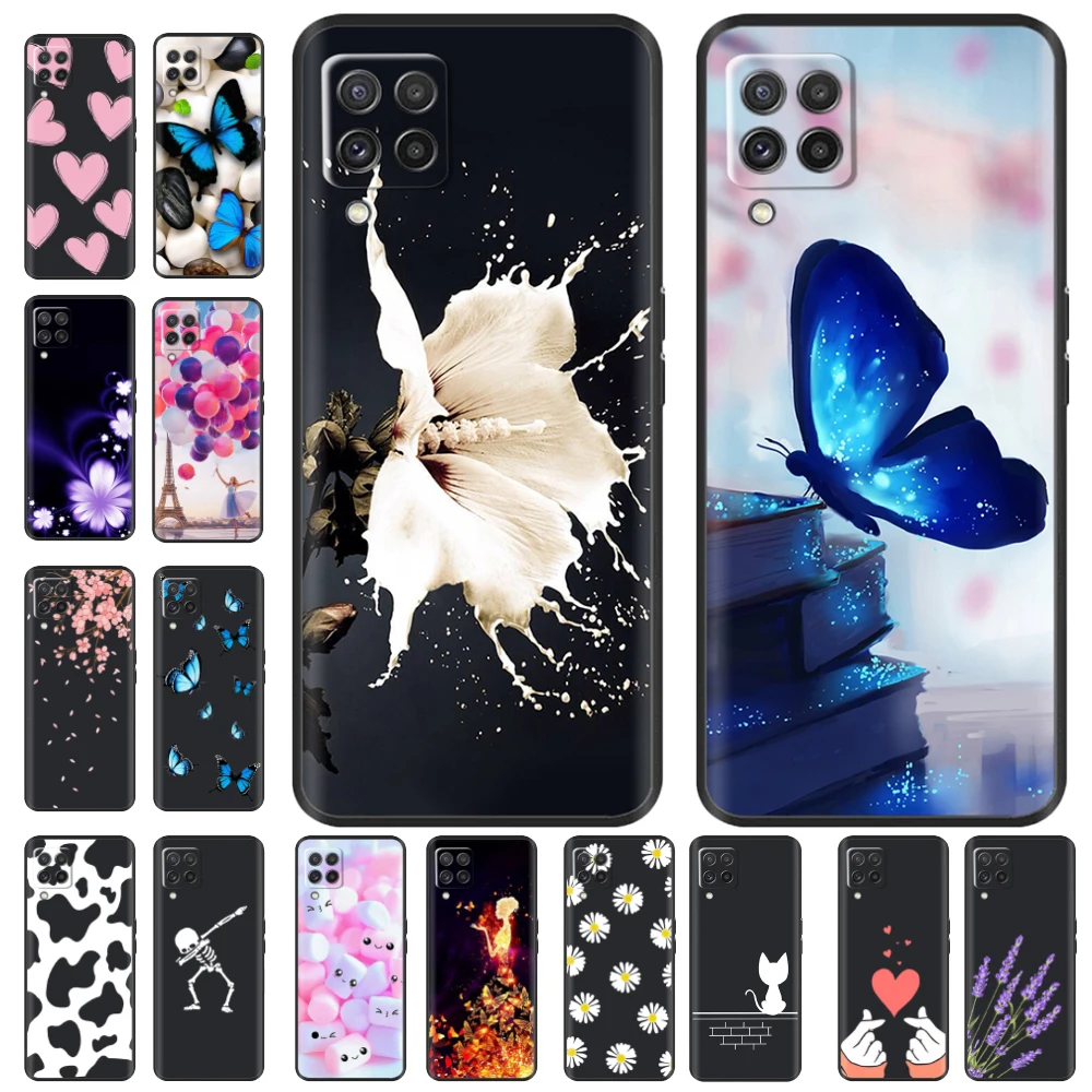 Per Samsung Galaxy M53 Custodia Galaxy M33 Cover Morbida Tpu Cover Posteriore In Silicone Nero Per Samsung Galaxy M33 M53 5G Cover