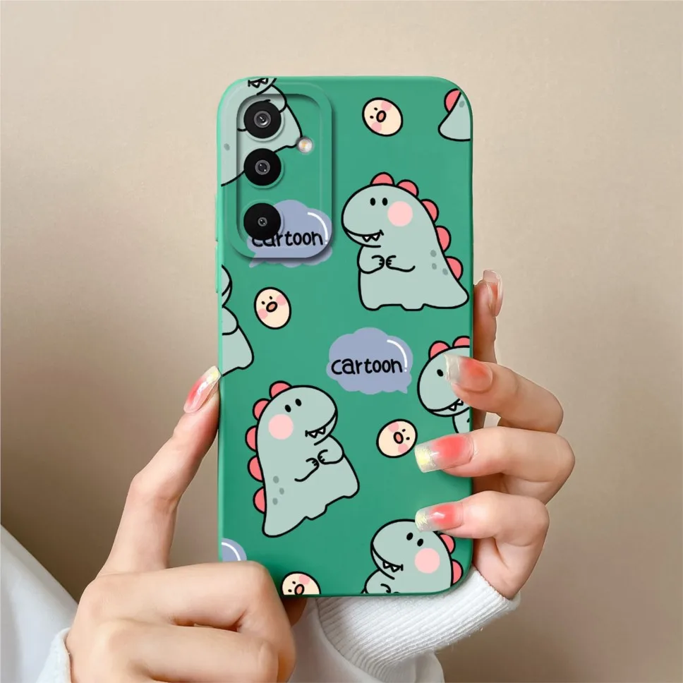 Lovely Dinosaur Silicone Soft Phone Case - Shockproof Cover
