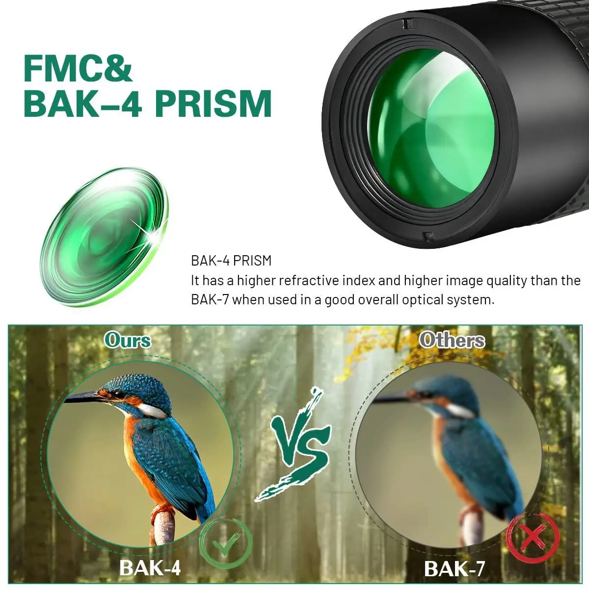 Zoom 10-300x30 Portable High Power Monocular Telescope with Tripod&Phone Holder for Bird Watching 4