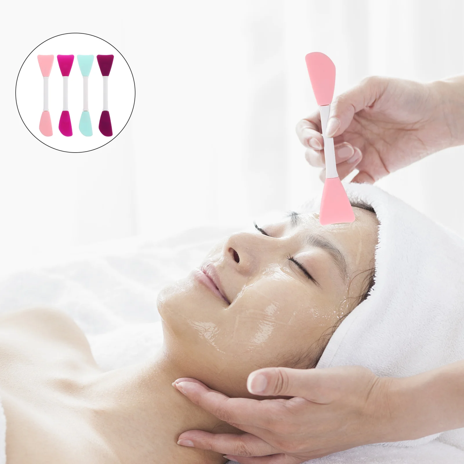 

4pcs Mask Applicators Silicone Mask Mud Beauty Tools for Female
