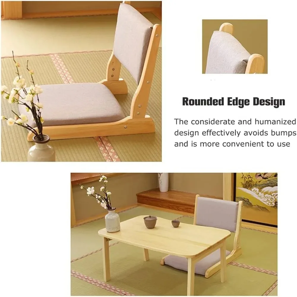 Chair Accent Furniture,Foldable Meditation Floor Chair, Living Room Chair Floor Seat, Portable Japanese Legless