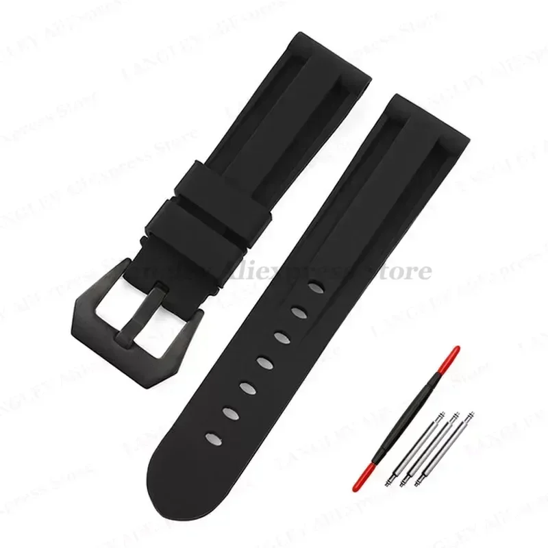 Versatile Sport Silicone Rubber Watch Band - Multiple Size Options
