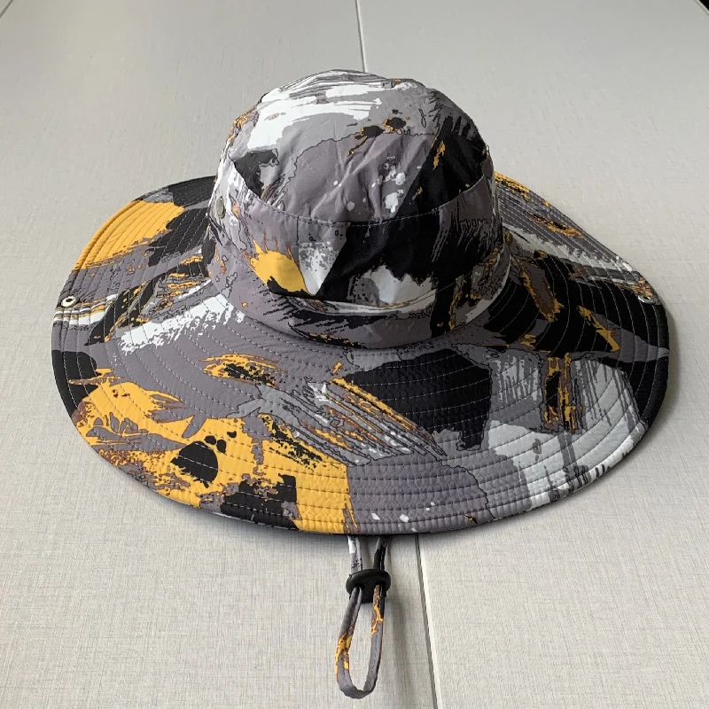 

Men's Summer Outdoor Mountaineering Fisherman's Hat Large Brim Waterproof Sunscreen Fishing Hat Sunshade Sun Hat Women B14
