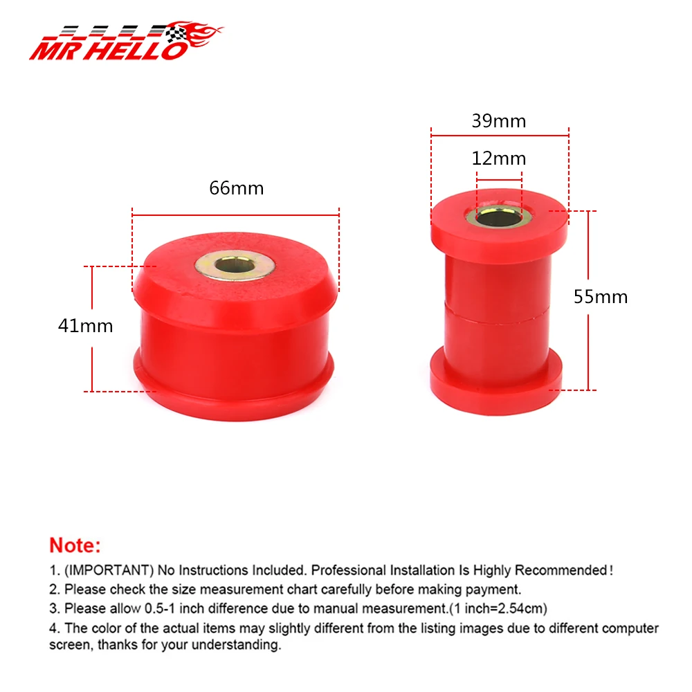 Car Front Control Arm Bushings Kit 22-202 For VW Beetle MK4 Golf/Jetta MK2 MK3 MK4 1985-2006 Polyurethane Car Accessories control arm bushings kit