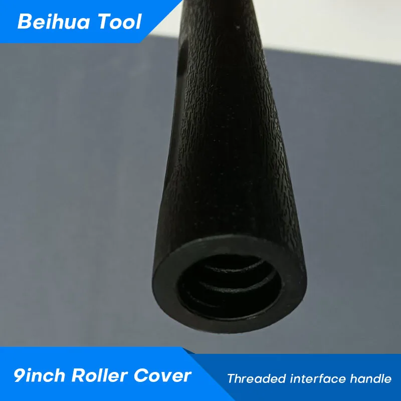 Paint Roller Paint Brush Rubber Roller Brush Wall Brush 7PCS/set 9inch Paint Roller Brush Kit for Wall Decoration Microfiber fabric Nap 6mm/9mm/18mm US Roller Cover Frame