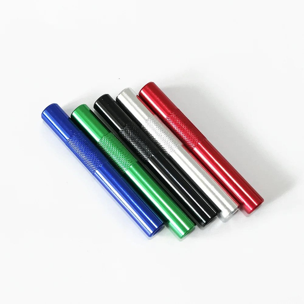 Cigarette Metal Straw Tube Cool Gadget for Men Aluminium Alloy Tube Portable Metal Pipes Cigar Accessories