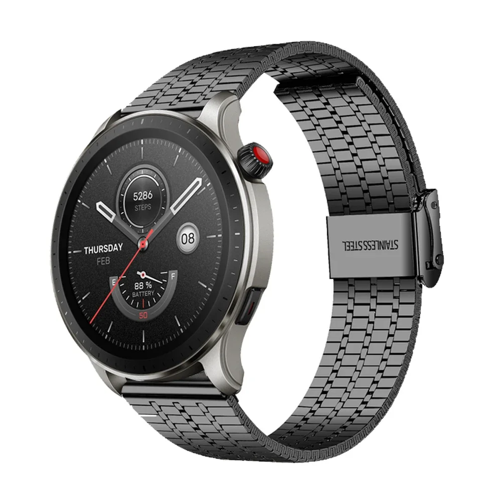 Sleek Stainless Steel Metal Watch Band - 20/22mm