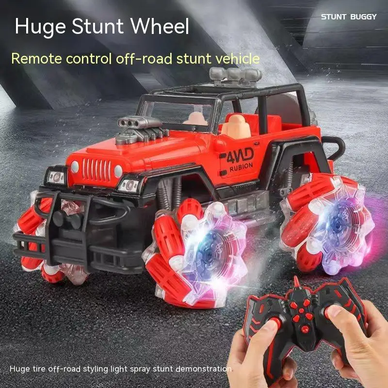 

Drift, Cross Country, Remote Control Car, Spray, Charging Four-wheel Drive High-speed Off-road, Stunt Car Cool Children's Remote