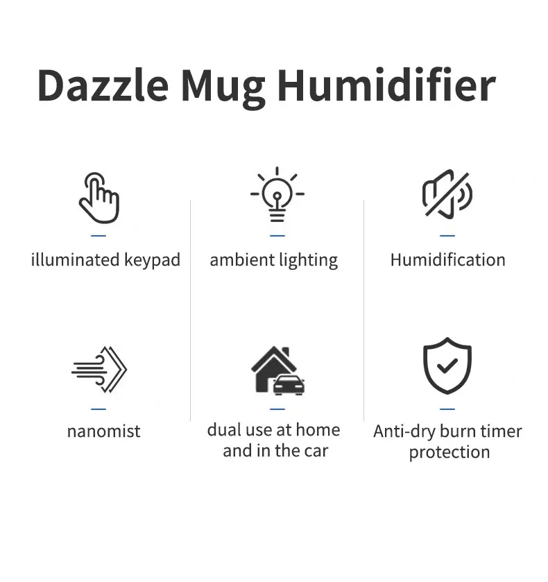 Description Picture 3 of itemPortable humidifier color USB humidifier suitable for indoor and car mini air atomizer aromatherapy and essential oil diffuser