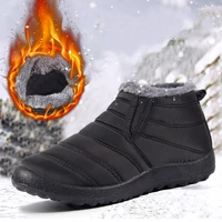 Shoes Winter Men Sneakers Waterproof Fashion Unisex Slip On Ankle Black Shoes Breathable British Sneakers Men Casual Shoe