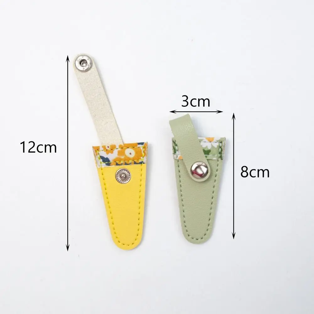 Embroidery Scissors Sheath PU Leather Scissors Protective Cases Dead Skin Tweezers Cap Cover Household Sewing Tools sewing machine cover