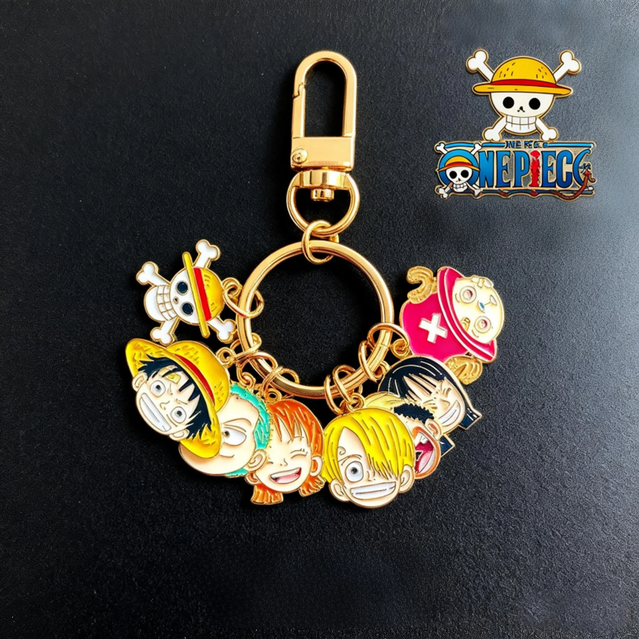ONE PIECE Keychain Monkey D. Luffy Nami Anime Peripherals Bluetooth Headset Charm Delicate Fashion Toy Jewelry Gift for Friends