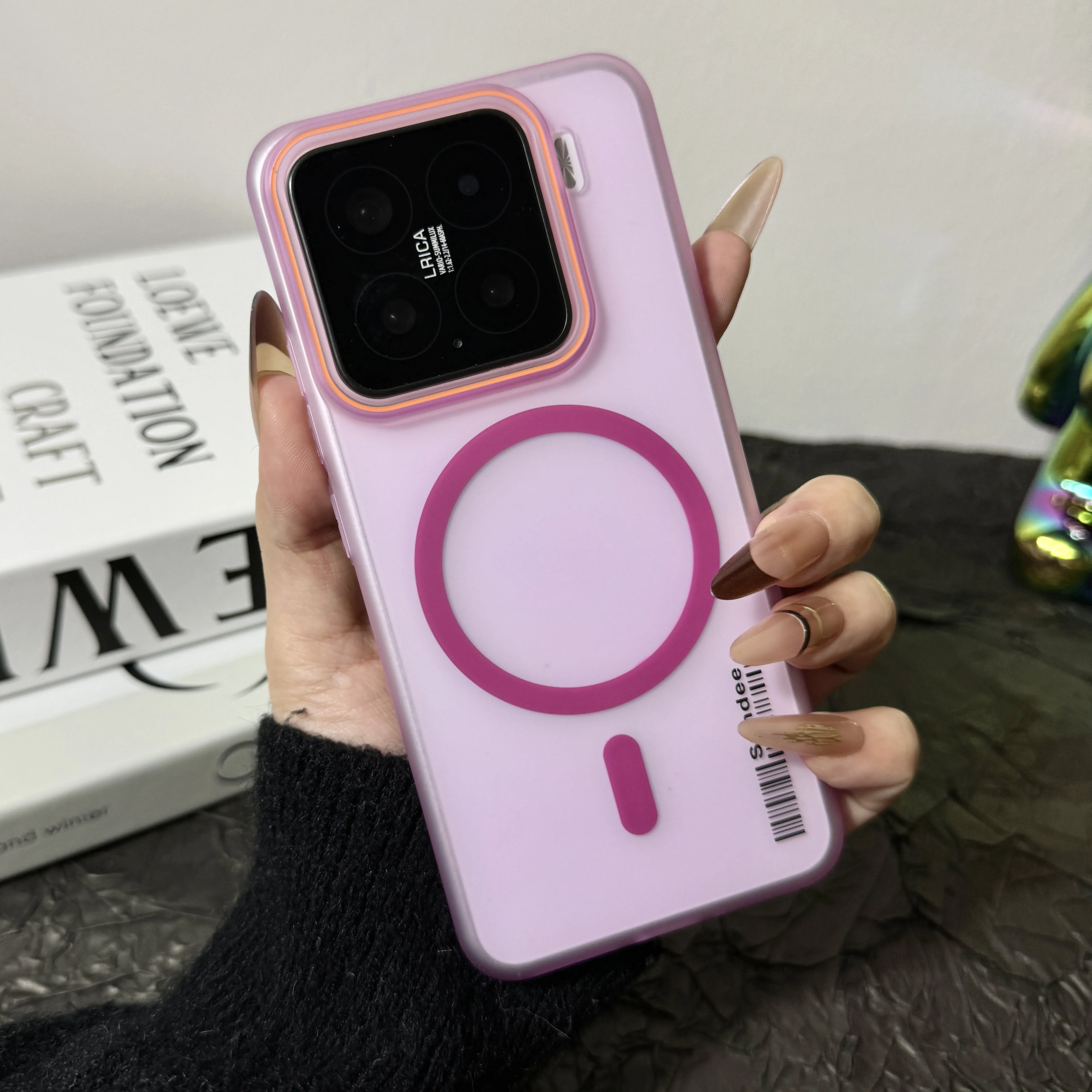 Ultra Thin Frosted Translucent Candy Hard Case with Wireless Charging