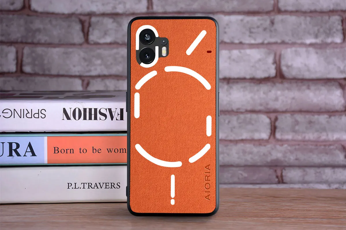 Textil-Lederhülle für Nothing Phone 2 1, weiches TPU mit Rückseite aus hartem PC-Material, Schutzhülle – Detail 5