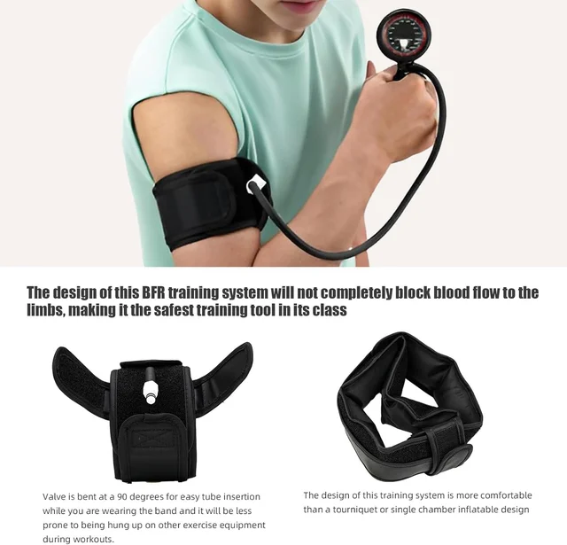 2025 New BFR Training System Blood Flow Restriction Bands Occlusion Training Muscle Strength Training Fitness Workout Body 5
